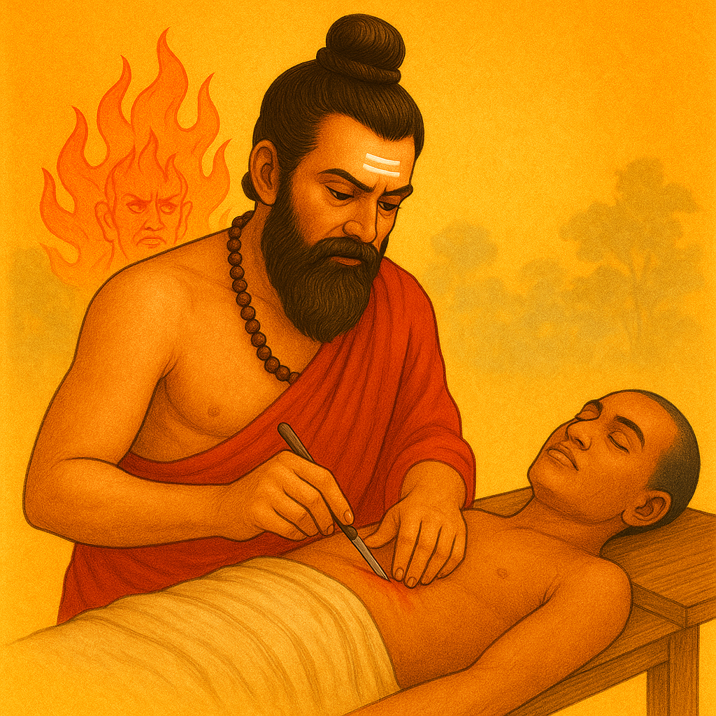 Sushruta, Hindu surgery, ancient medicine, Vedic science, Ayurveda, traditional healing, Hindu wisdom, Agni, ancient surgery, Indian heritage, Hinduinfopedia, Hindu Wisdom in Surgery