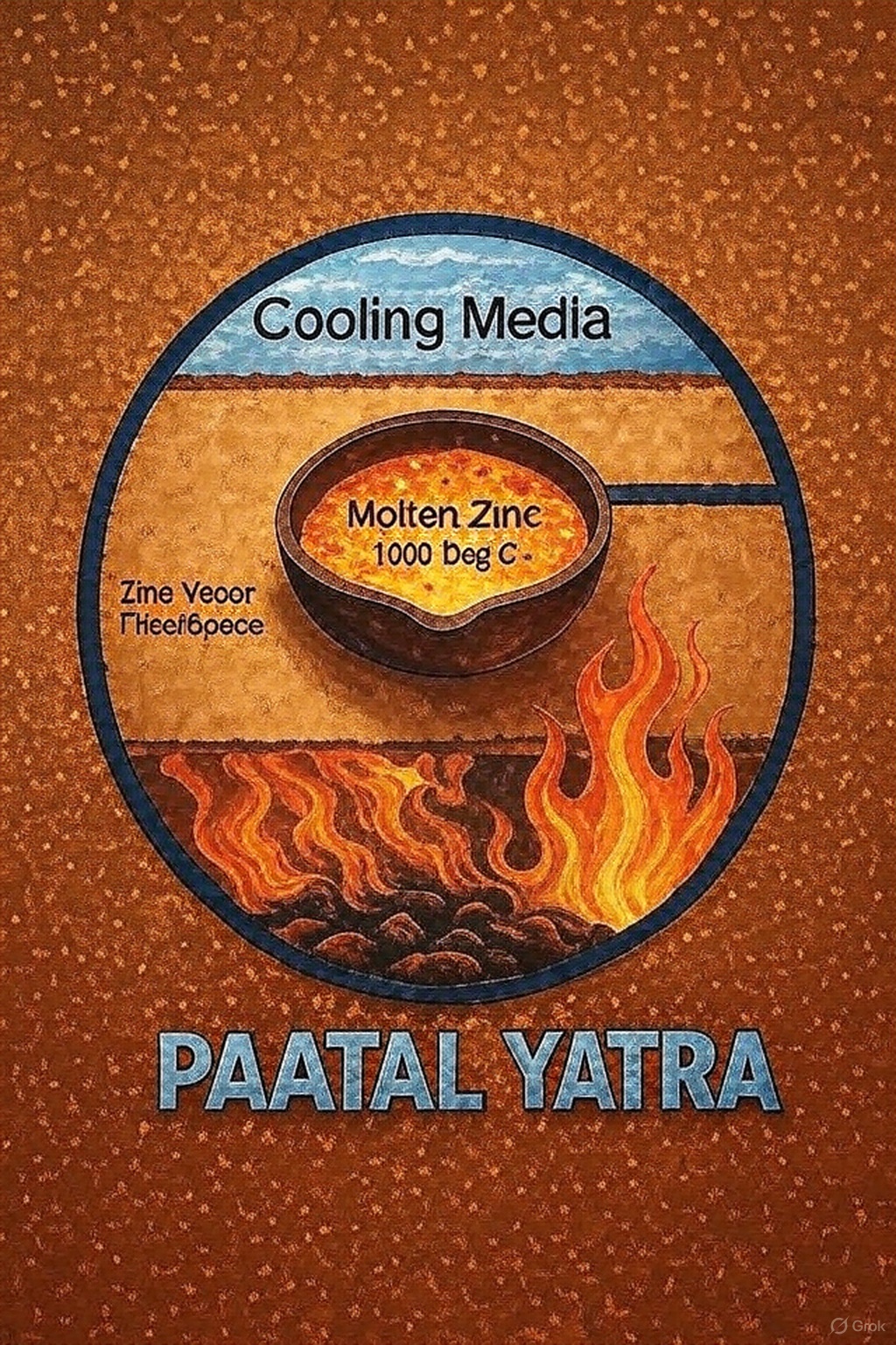 Patal Yantra, ancient Hindu metallurgy, zinc extraction, molten zinc, downward distillation, Vedic science, fire furnace, scientific heritage, metal mastery, Rasaratnakara
