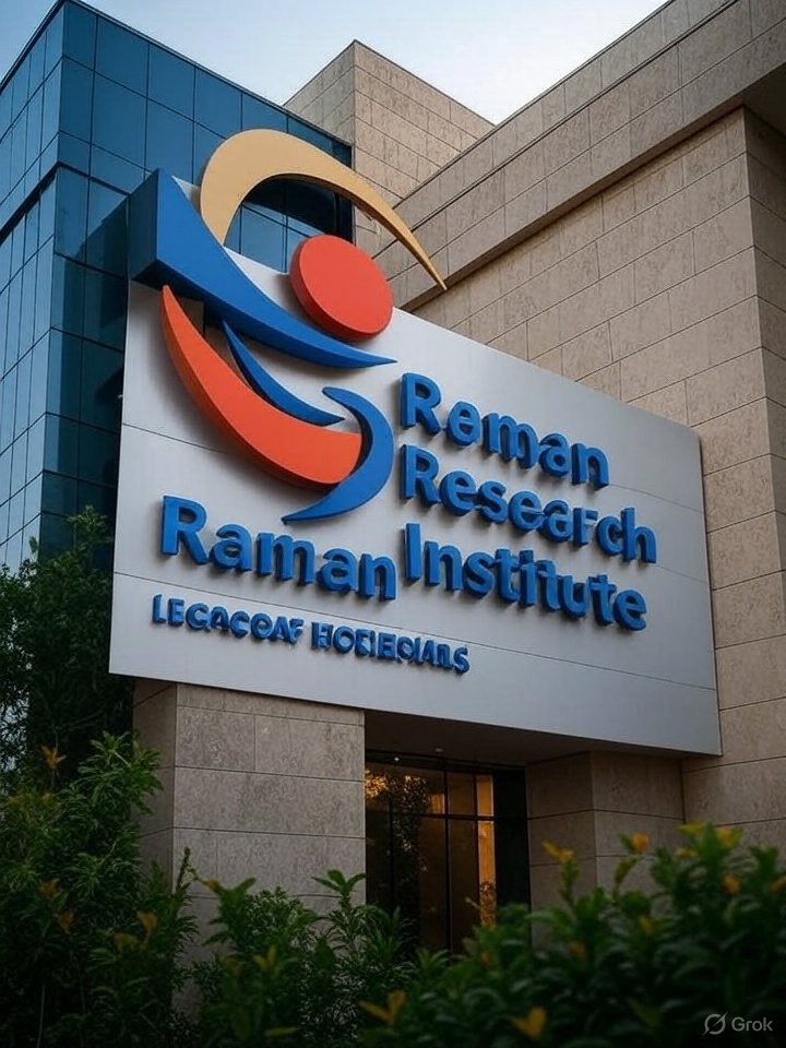 Raman Research Institute, C.V. Raman, science institute, Indian research center, modern architecture, scientific innovation, Bangalore, Nobel legacy, academic building, physics
