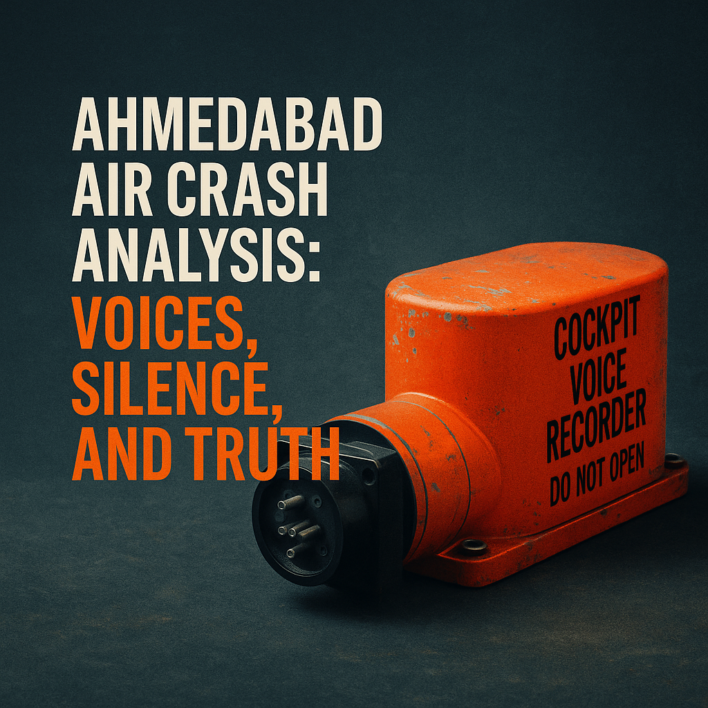 CVR, black box, air crash, cockpit voice recorder, aviation investigation, media spin, Ahmedabad Air Crash, aircraft tragedy, Boeing India, crash analysis