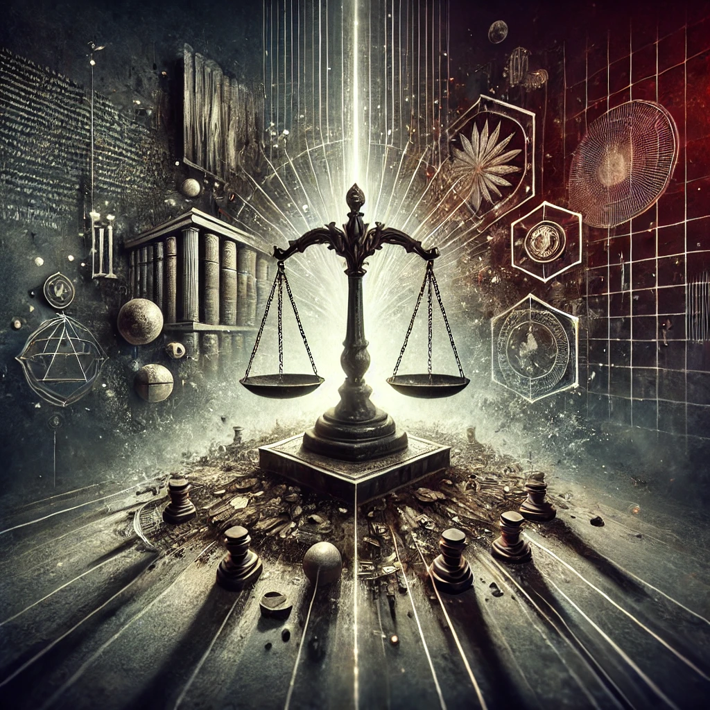 authority paradox, legal asymmetry, blasphemy laws, freedom of expression, power structures, ideological enforcement, judicial imbalance, religious authority, censorship through fear, analytical illustration, law and religion, structural hierarchy