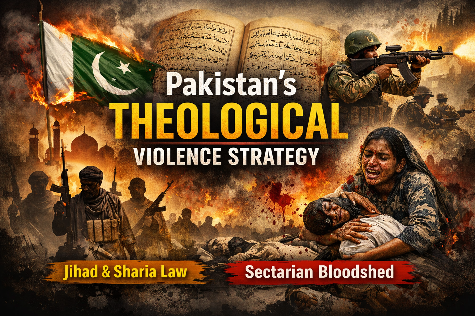 Pakistan politics, Islamic governance, theological conflict, sectarian violence, jihad doctrine, Sharia law, Bangladesh 1971, Sunni Shia conflict, political Islam, religious extremism, South Asia geopolitics, internal insurgency, madrassa influence, state ideology, HinduinfoPedia